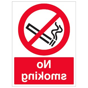 No Smoking - Window Sticker