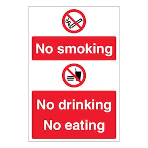 No Smoking No Drinking No Eating - Portrait