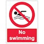 No Swimming - Portrait