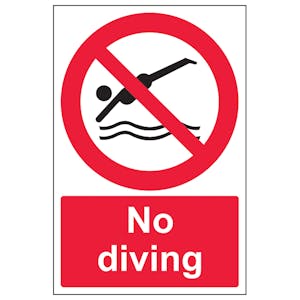 No Diving - Portrait