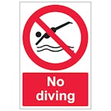 No Diving - Portrait