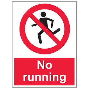 No Running With Man - Portrait