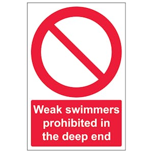 Weak Swimmers Prohibited In The Deep End - Portrait