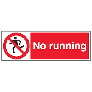 No Running With Man - Landscape
