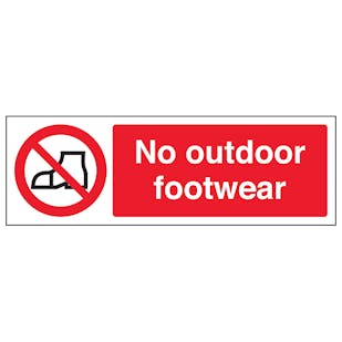 No Outdoor Footwear - Landscape