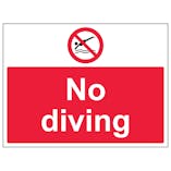 No Diving - Large Landscape