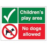 Childrens Play Area, No Dogs Allowed