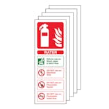 5-Pack Water Fire Extinguisher
