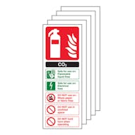 5-Pack CO2 Fire Extinguisher