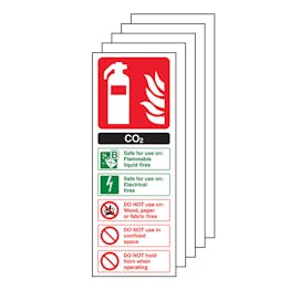 5-Pack CO2 Fire Extinguisher
