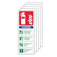 5-Pack Powder Fire Extinguisher