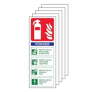 5-Pack Powder Fire Extinguisher
