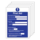 5-Pack First Aid Action Notice