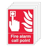 5-Pack Fire Alarm Call Point - Portrait