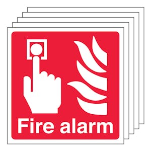 5-Pack Fire Alarm - Square