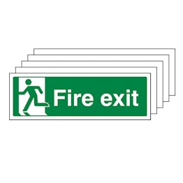 5-Pack GITD Final Fire Exit, Man Left