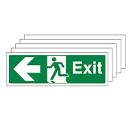 5-Pack Exit Arrow Left - Landscape