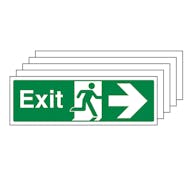 5-Pack Exit Arrow Right - Landscape