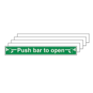 5-Pack Push Bar To Open - Long Landscape