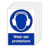 5-Pack Wear Ear Protectors - Portrait