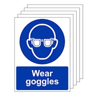 5-Pack Wear Goggles - Portrait