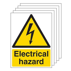 5-Pack Electrical Hazard