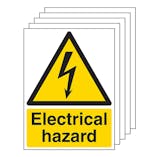 5-Pack Electrical Hazard