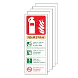 5PK - Foam Spray Safe For Electrical Fire Extinguisher