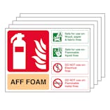5PK - AFF Foam Fire Extinguisher - Landscape