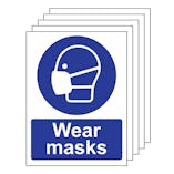 5PK - Wear Masks