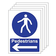 5PK - Pedestrians - Arrow Left