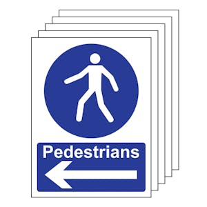 5PK - Pedestrians - Arrow Left