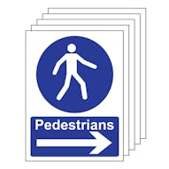 5PK - Pedestrians - Arrow Right