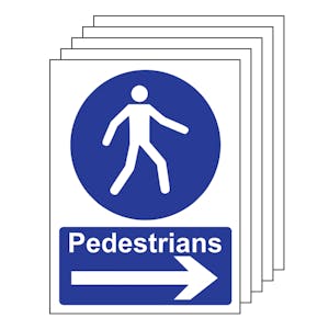 5PK - Pedestrians - Arrow Right