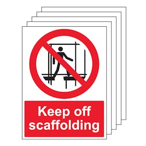 5PK - Keep Off Scaffolding - Portrait