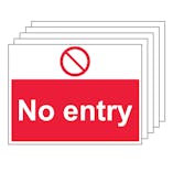 5PK - No Entry - Large Landscape