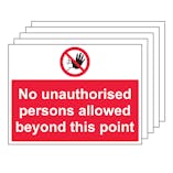 5PK - No Unauthorised Persons Allowed