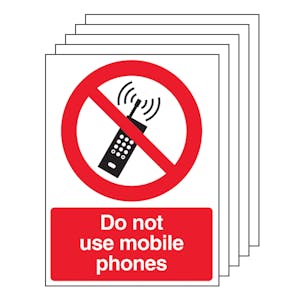 5PK - Do Not Use Mobile Phones - Portrait
