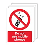 5PK - Do Not Use Mobile Phones - Portrait