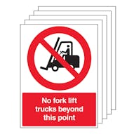 5PK - No Forklift Trucks Beyond - Portrait