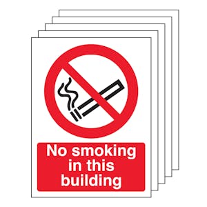 5PK - No Smoking In this Building - Portrait