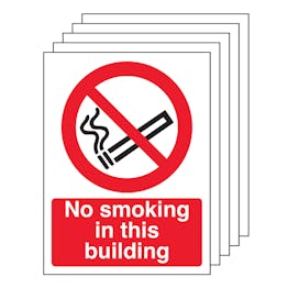 5PK - No Smoking In this Building - Portrait