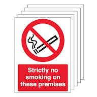 5PK - Strictly No Smoking On These Premises - Portrait