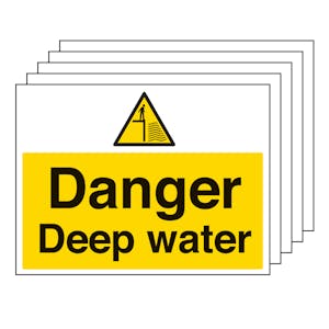 5PK - Danger Deep Water - Large Landscape