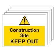 5PK - Construction Site Keep Out - Large Landscape