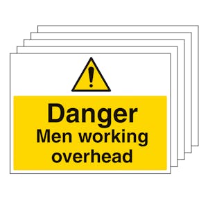 5PK - Danger Men Working Overhead - Large Landscape