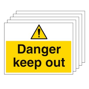 5PK - Danger Keep Out - Large Landscape