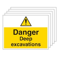 5PK - Danger Deep Excavations - Large Landscape