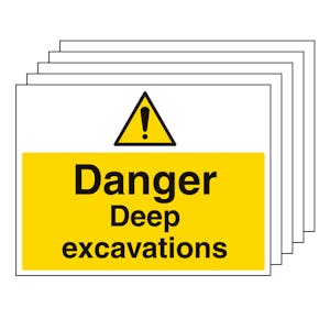 5PK - Danger Deep Excavations - Large Landscape