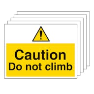 5PK - Caution Do Not Climb - Large Landscape